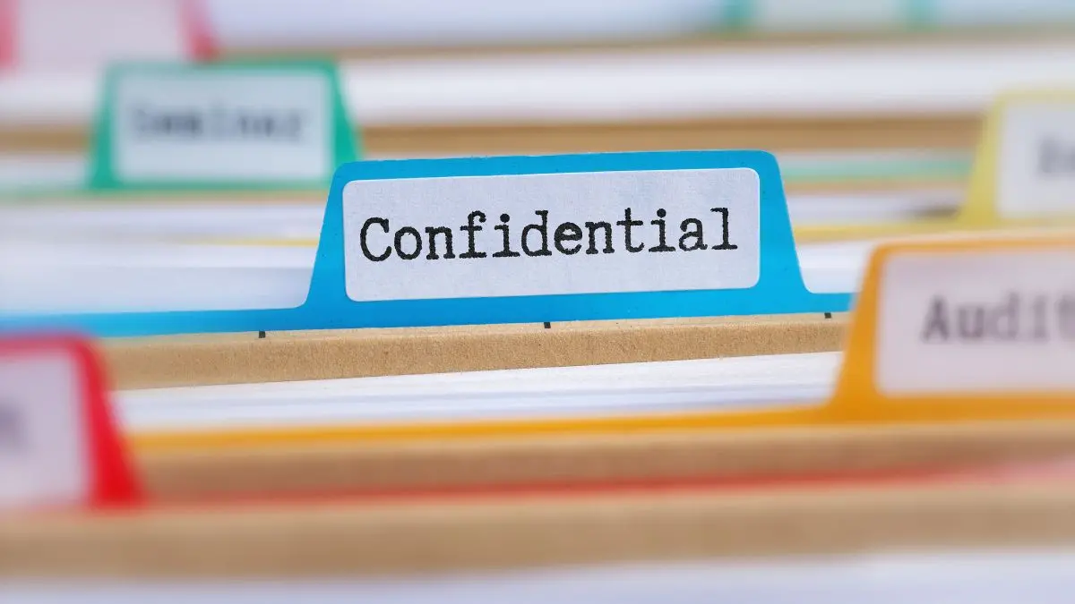 Confidential folder