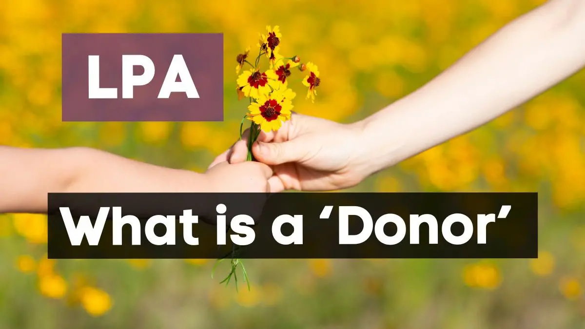 LPA what is a donor?