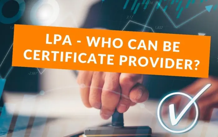 Who can be a certificate provider